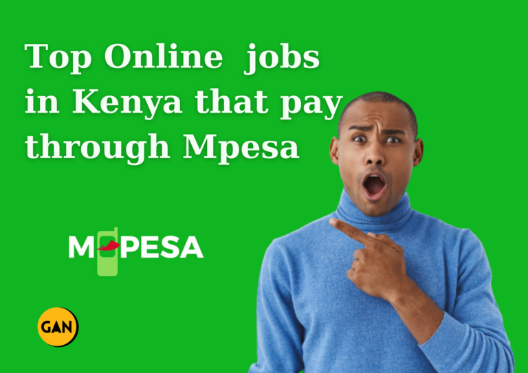 Best online Part-time jobs in Kenya that pay through Mpesa